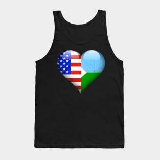 Half American Half Djiboutian - Gift for Djiboutian From Djibouti Tank Top